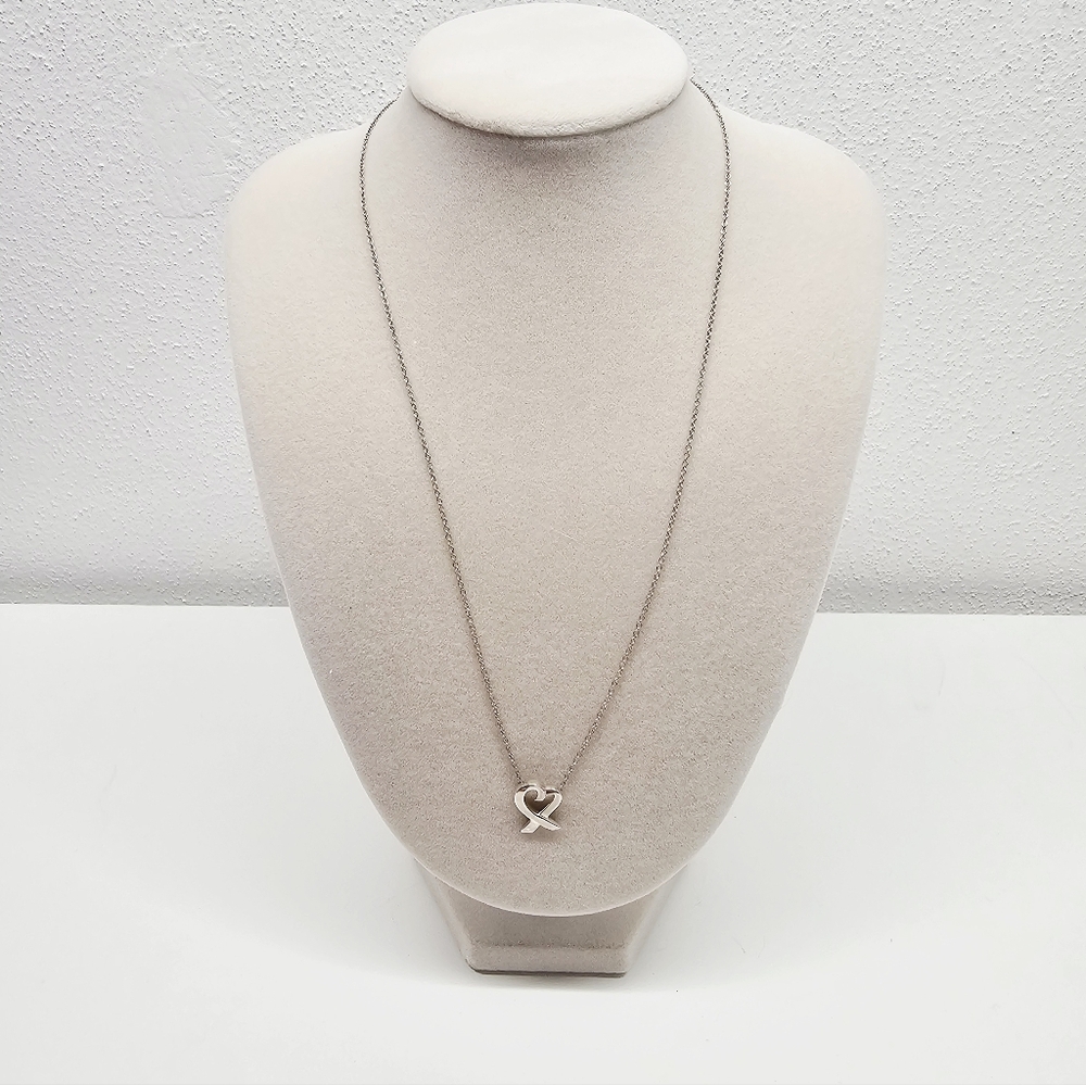 Tiffany & Co Sterling Silver Paloma Picasso "Loving Heart" 16" With COA